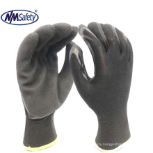 NMSAFETY 13 gauge polyester liner with foam latex garden gloves EN388 2016 2131X